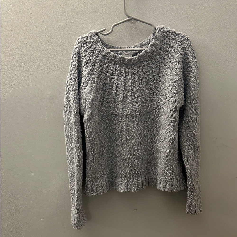 Cozy Gray Knit Sweater